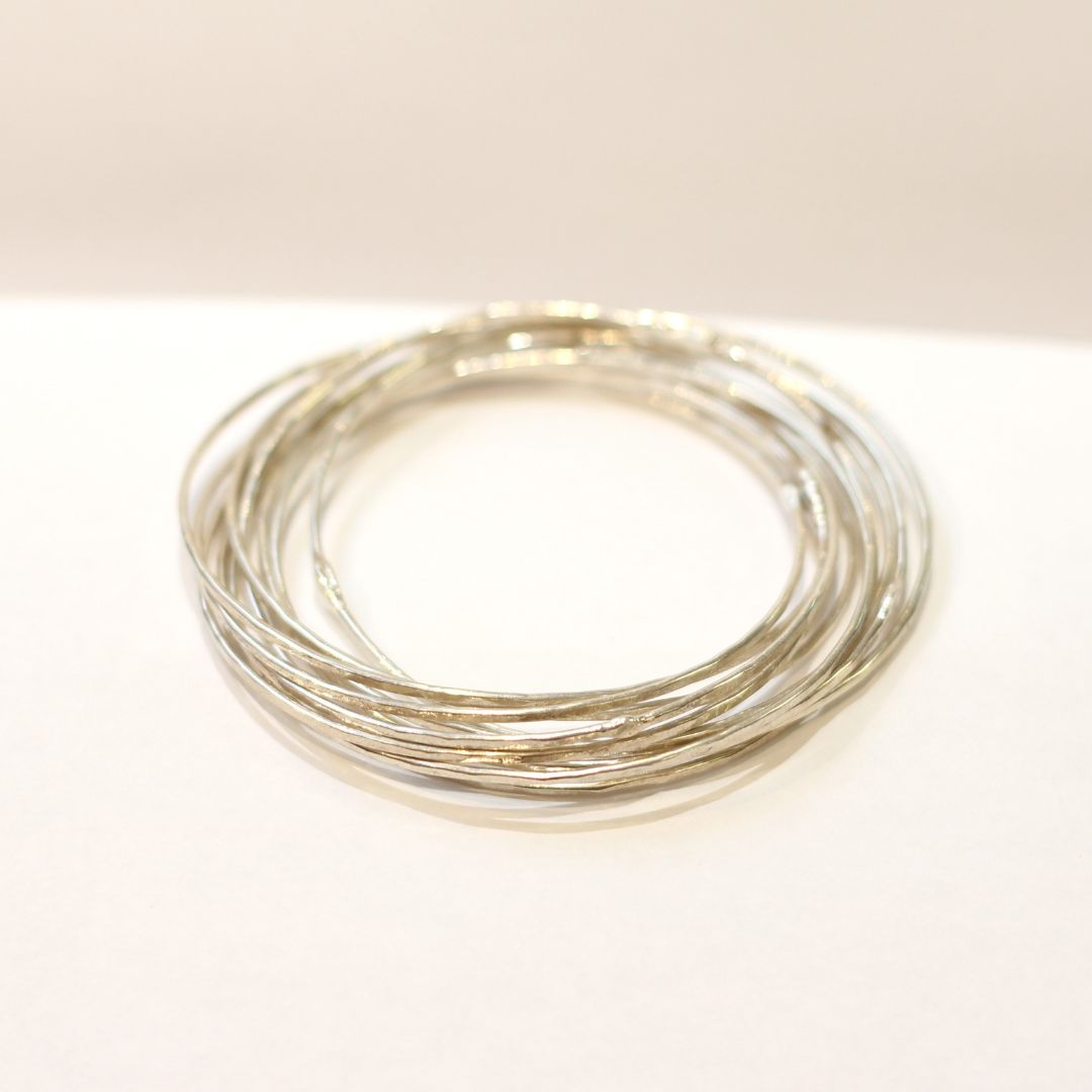 Sterling Silver Bangle Stack