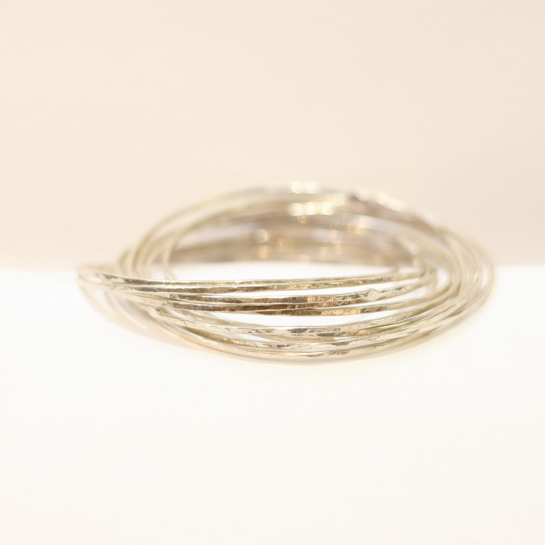 Sterling Silver Bangle Stack