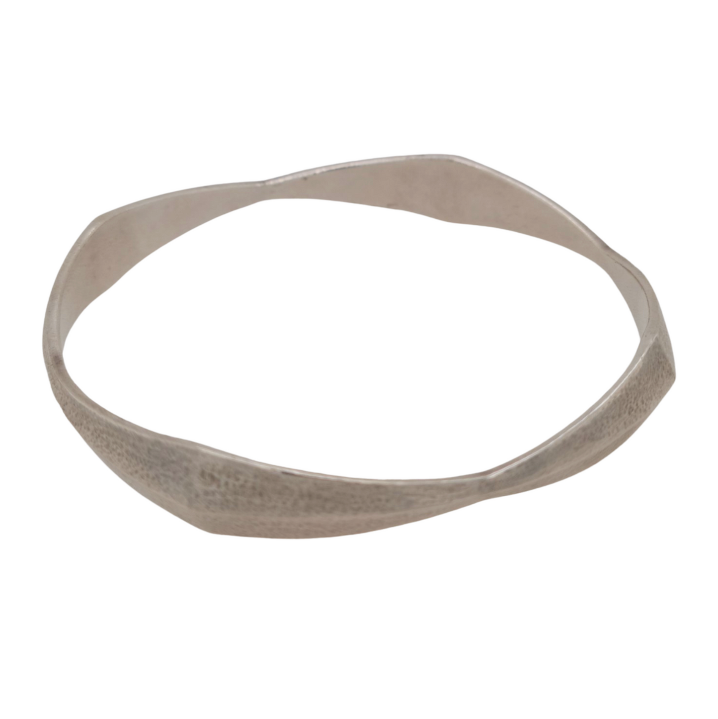 Textured Sterling Silver Bracelet