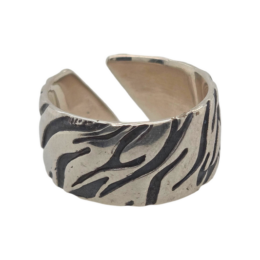 Wide Tiger Stripe Ring