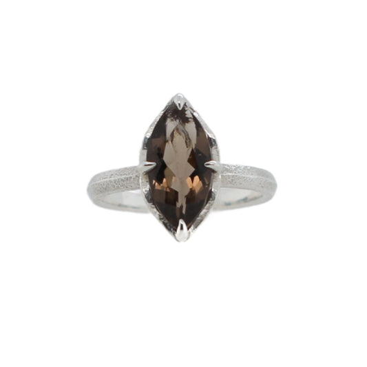 Smokey Quartz & Silver Ring