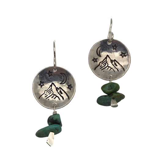 Sterling Silver Starry Night Earrings