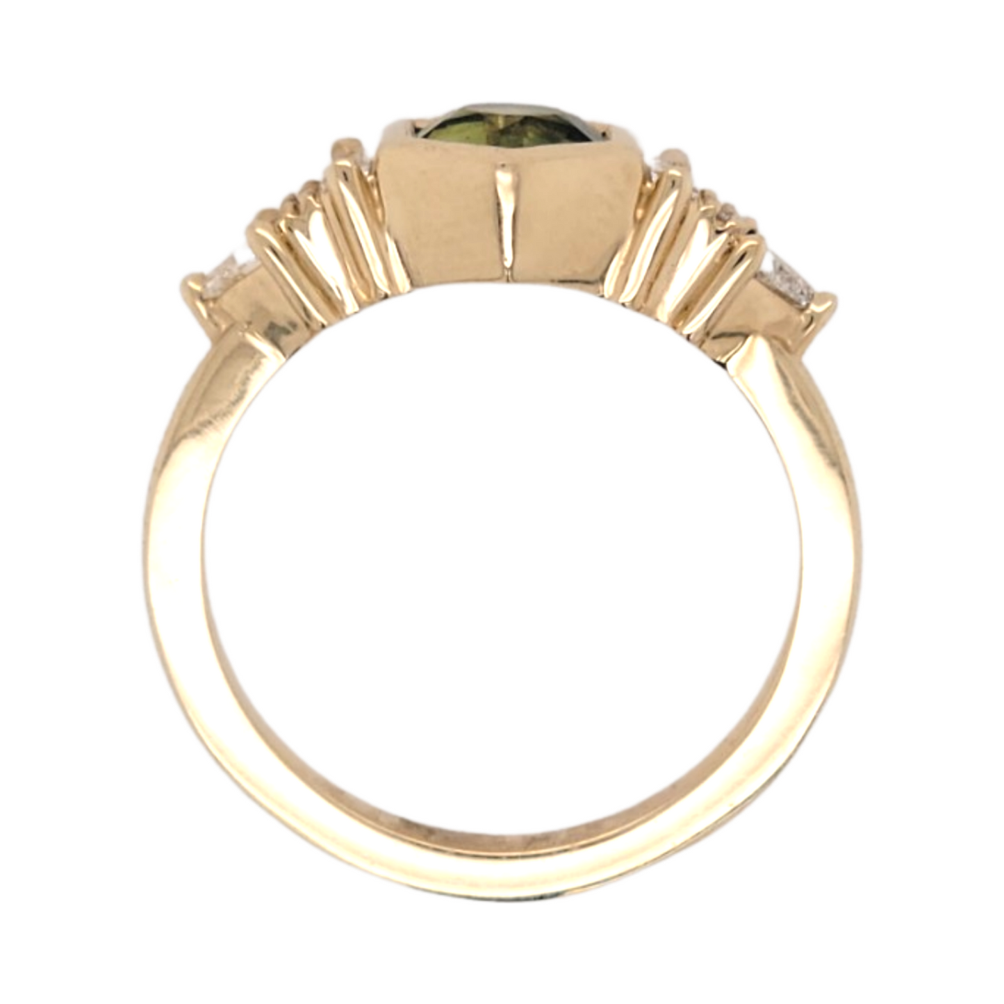 Sapphire Hexagon Engagement Ring