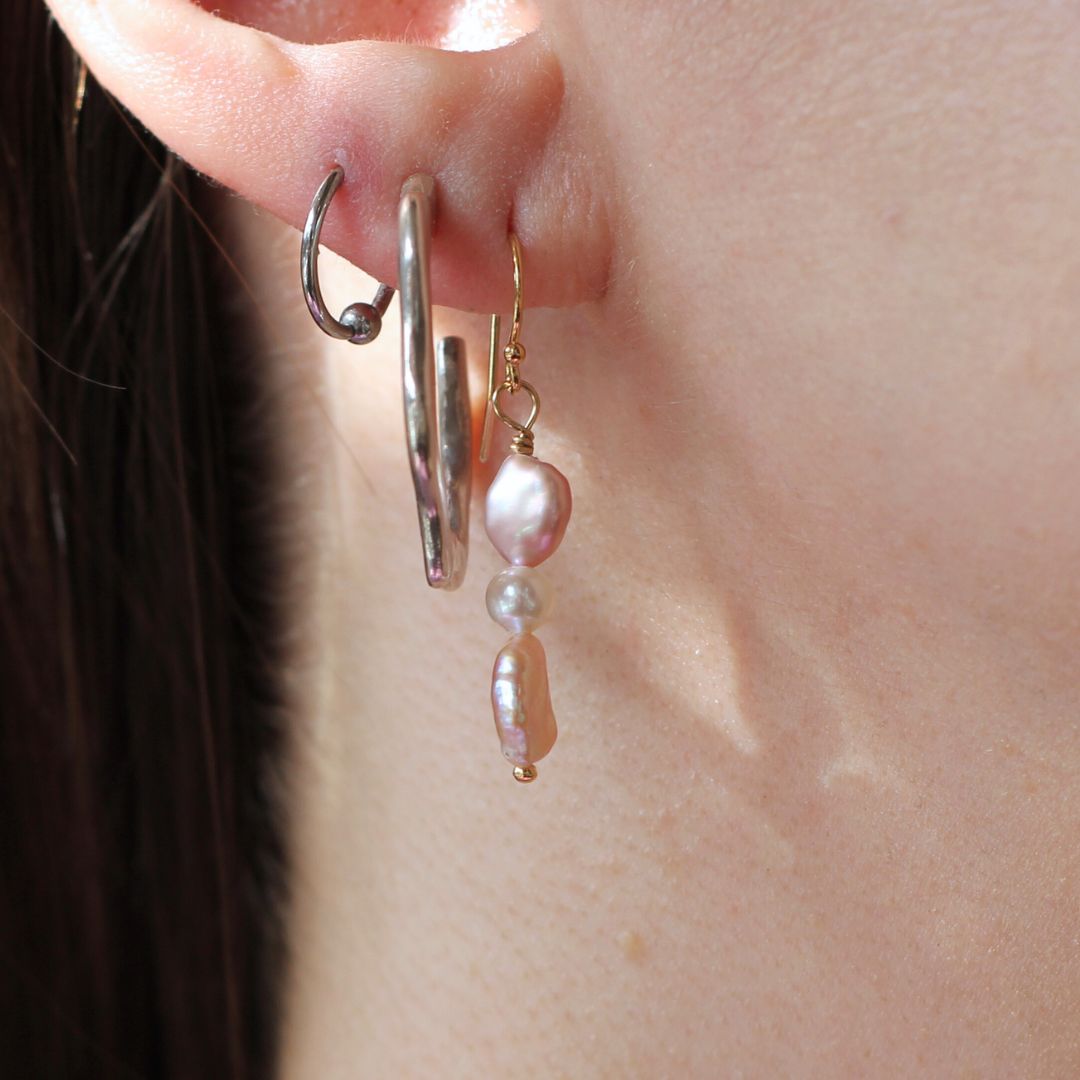 Multi-Pearl Drop Earrings