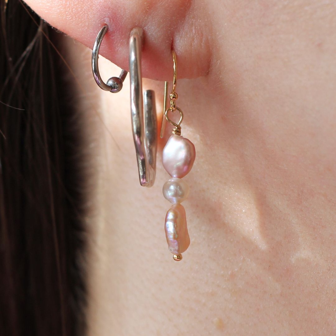 Multi-Pearl Drop Earrings