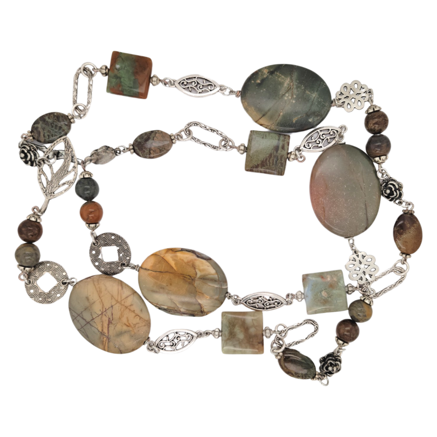 Long Ocean Jasper Necklace