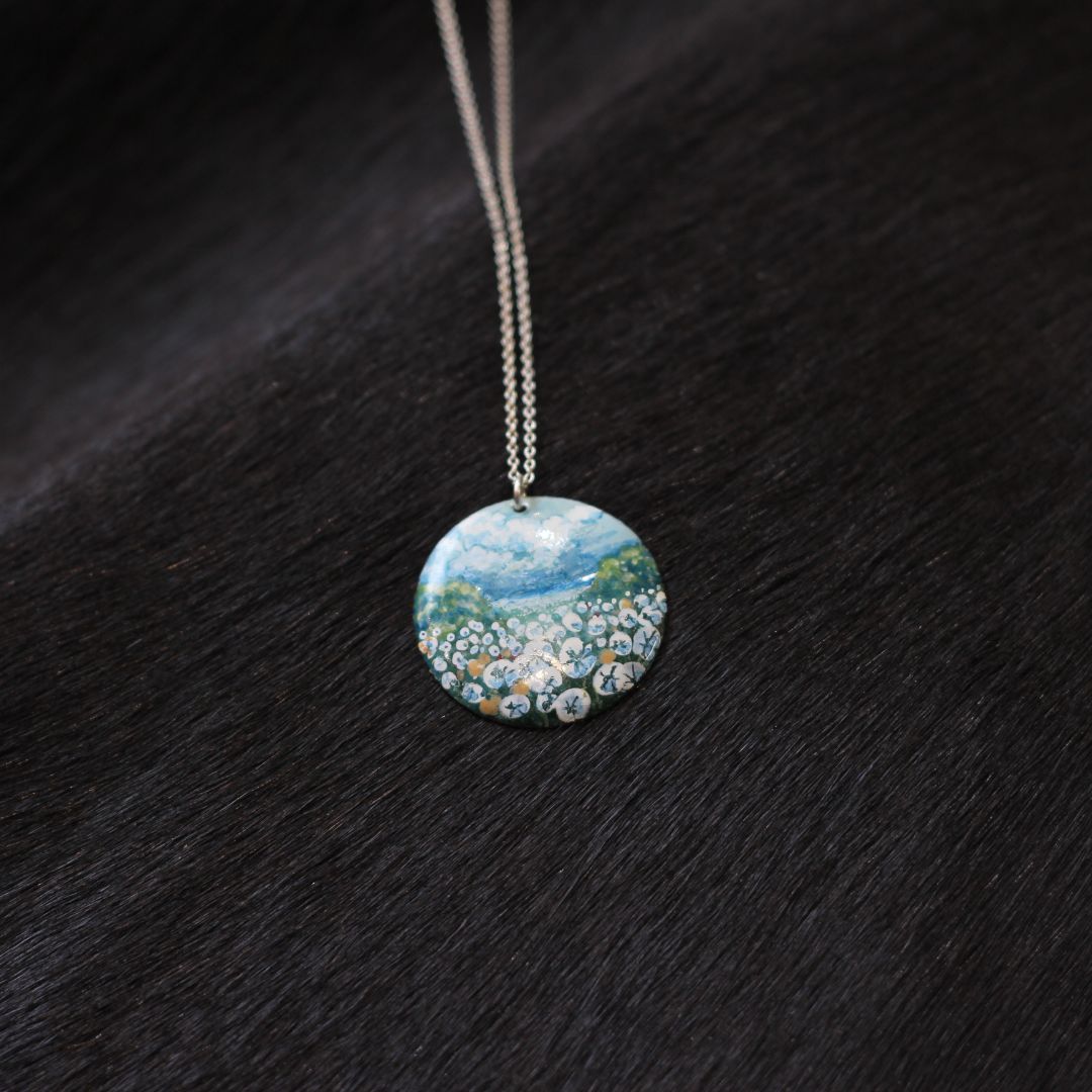 Painted Landscape Necklace