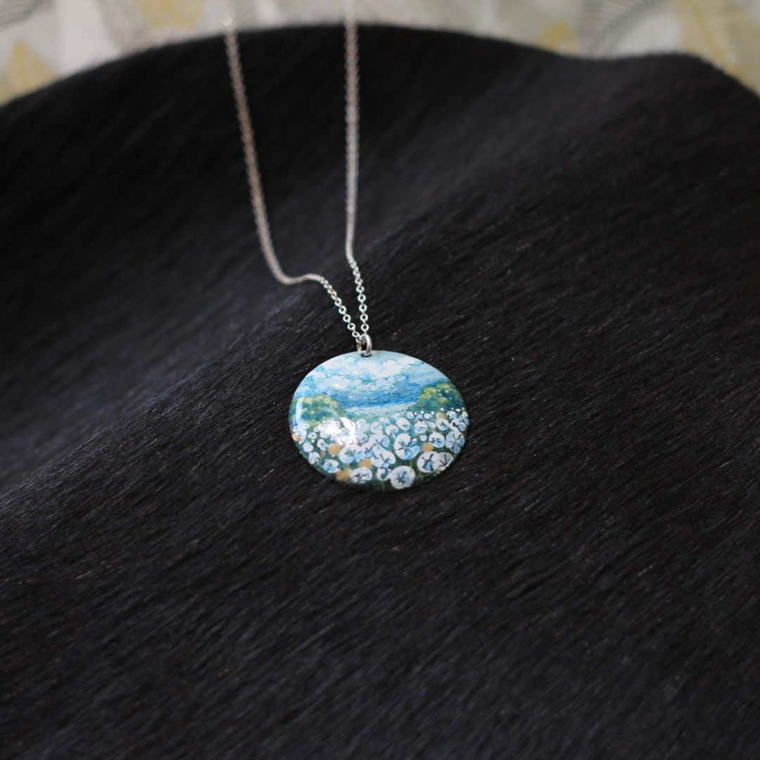 Painted Landscape Necklace