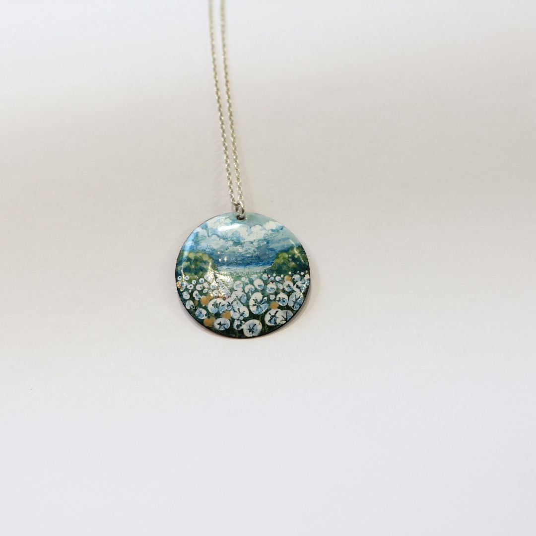 Painted Landscape Necklace