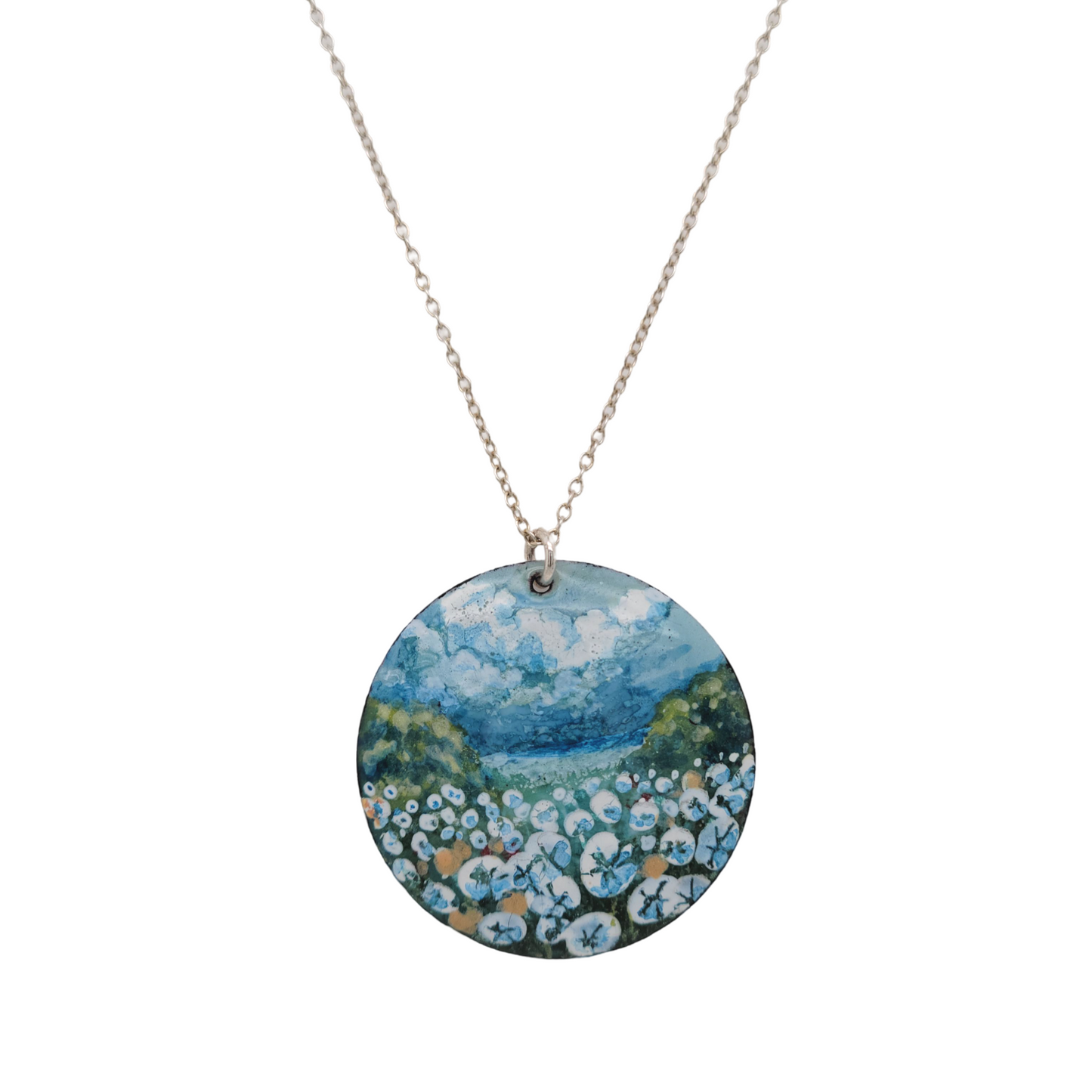 Painted Landscape Necklace