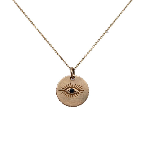 Blue Sapphire Evil Eye Necklace