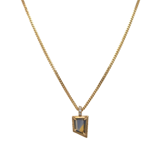 Two Tone Sapphire Necklace