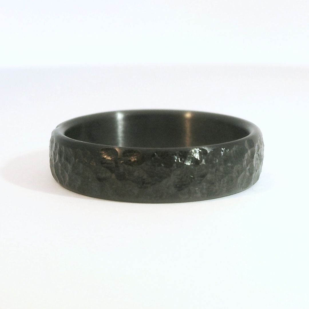 Hammered Zirconium Band