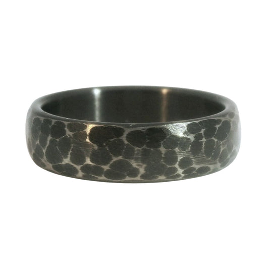 Hammered Titanium Band