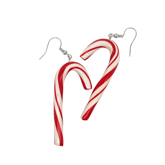 Handmade Candy Cane Earrings