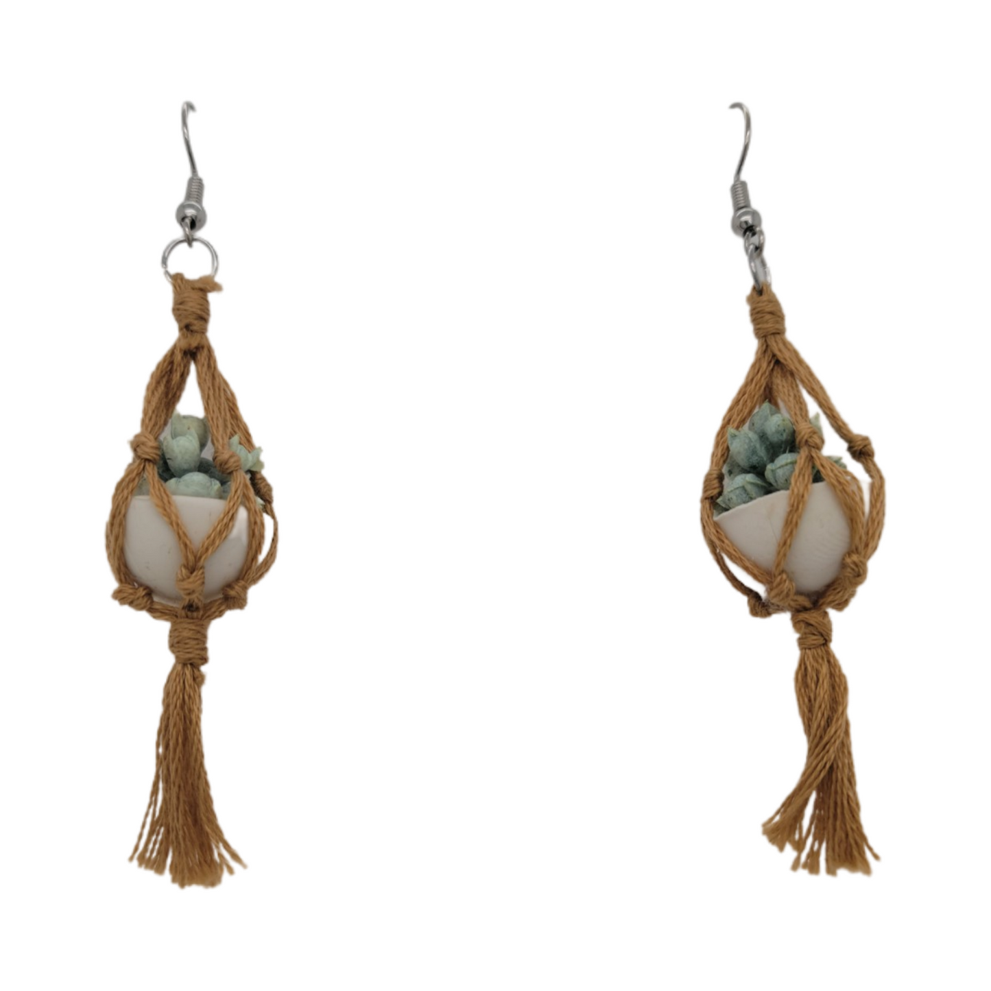 Macrame Plant Earrings