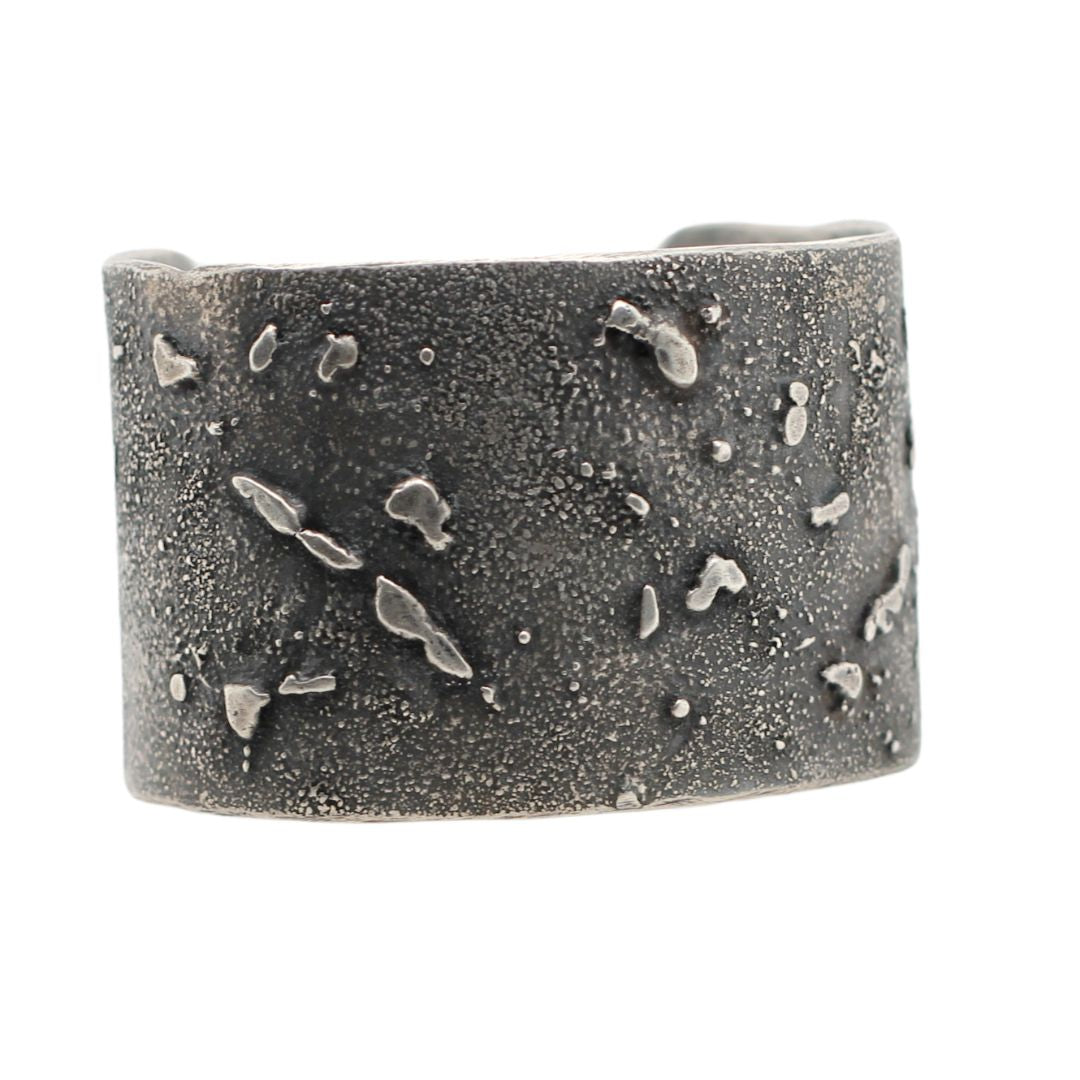 Textured & Oxidized Sterling Silver Cuff