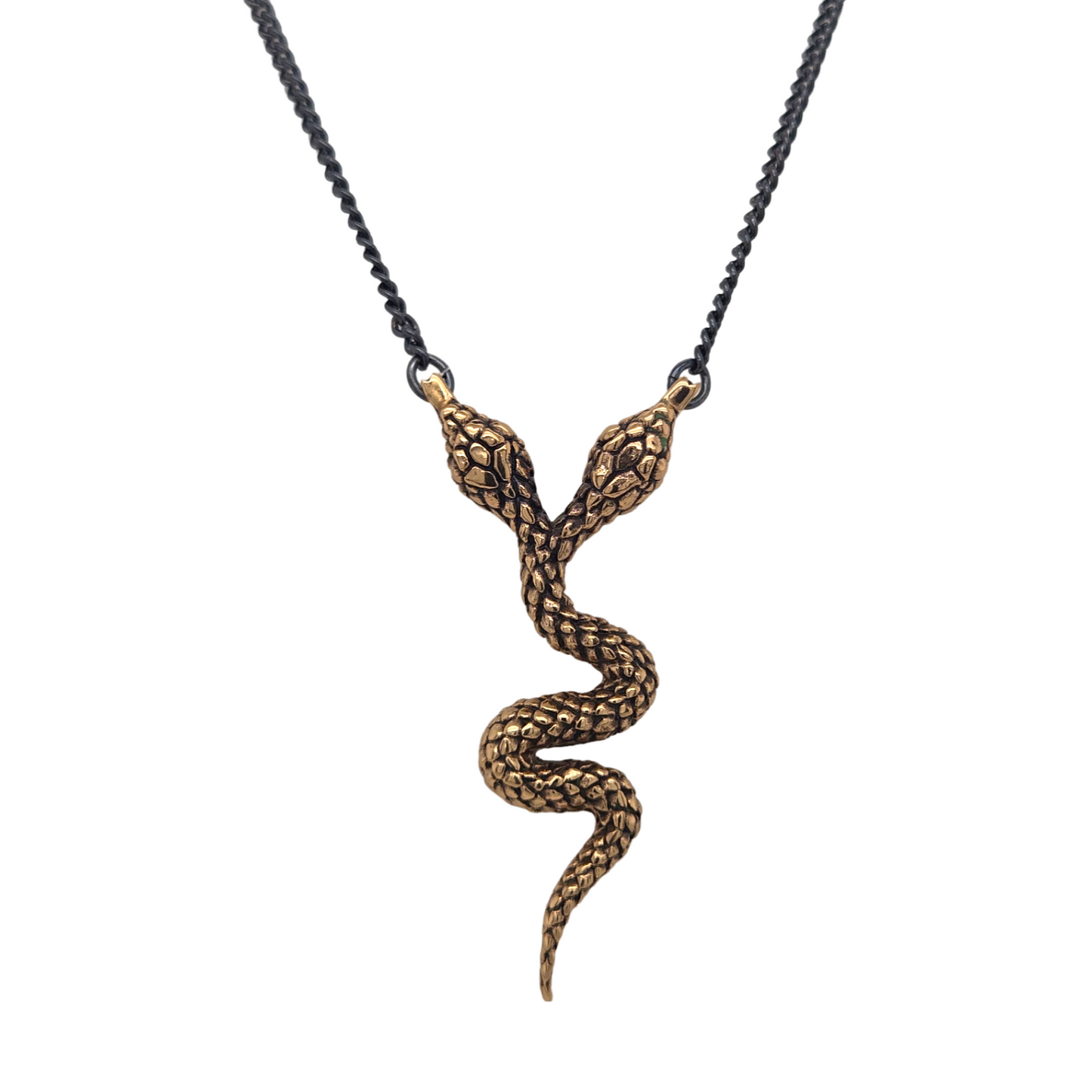 Two Headed Snake Necklace