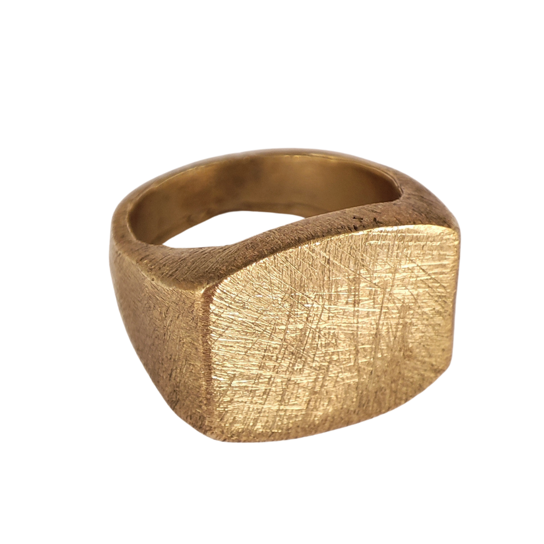 Distressed Signet Ring