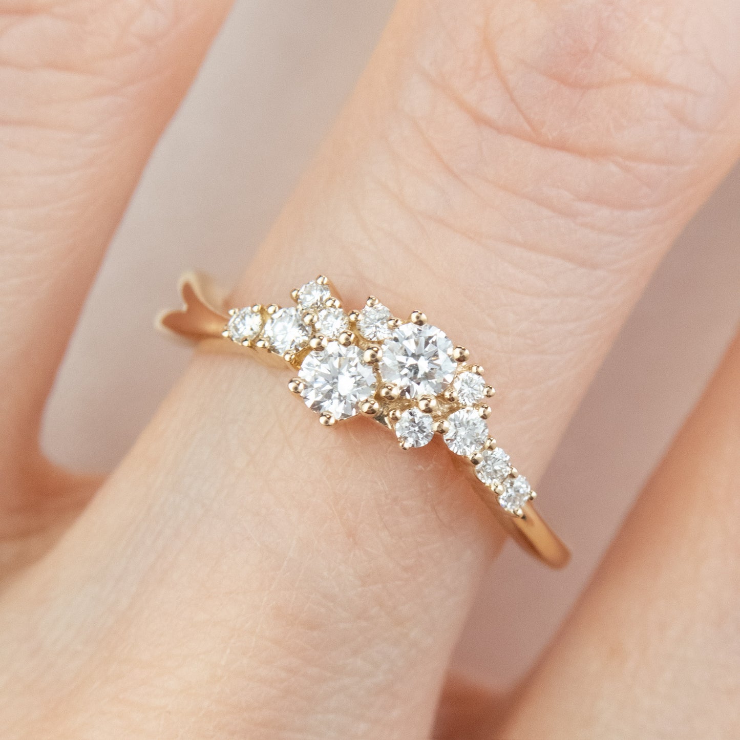 Estela - Diamond Cluster Engagement Ring