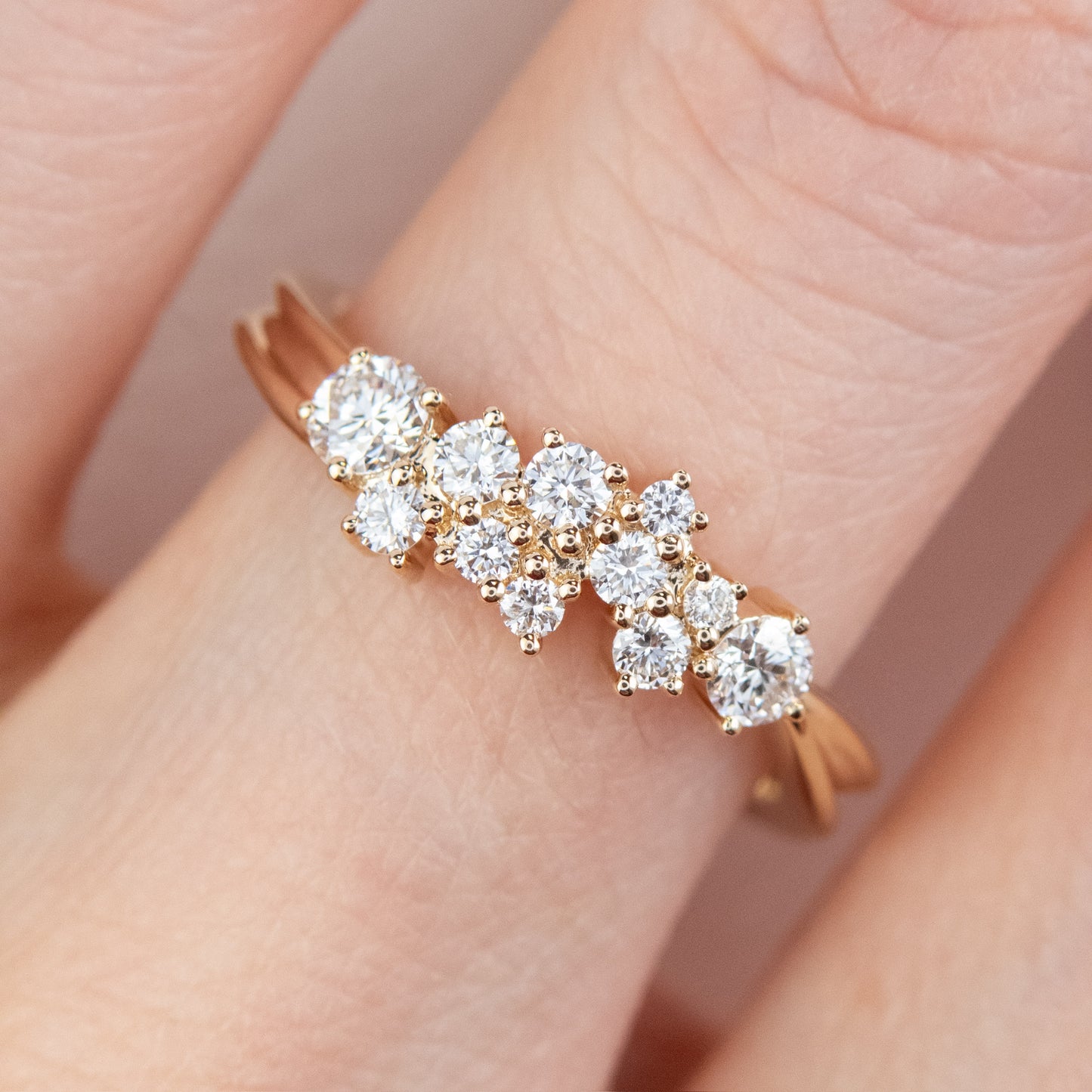 Lula - Diamond Cluster Engagement Ring