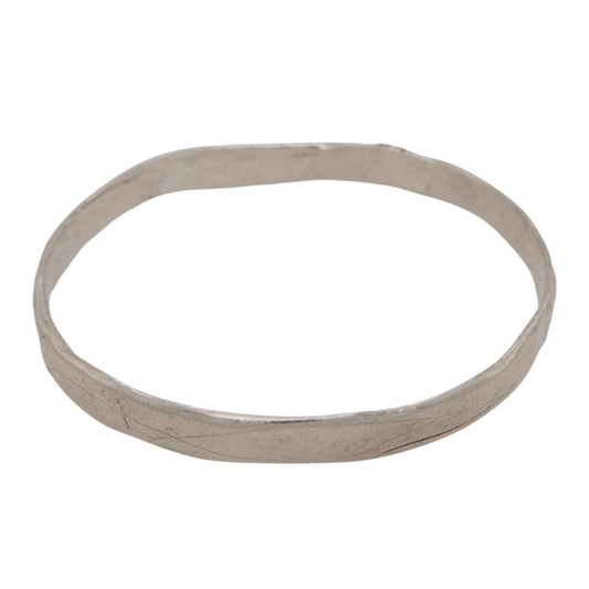 Sterling Silver Textured Bangle