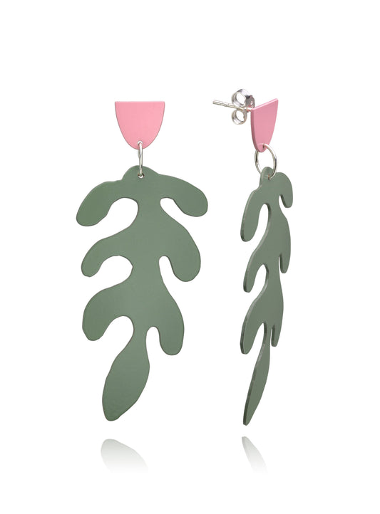 Sage Green Matisse Earrings