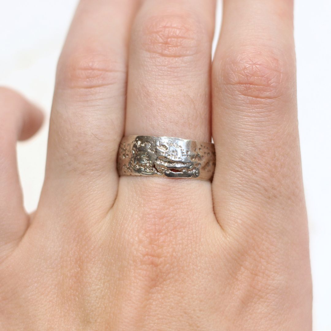 Distressed Silver Band