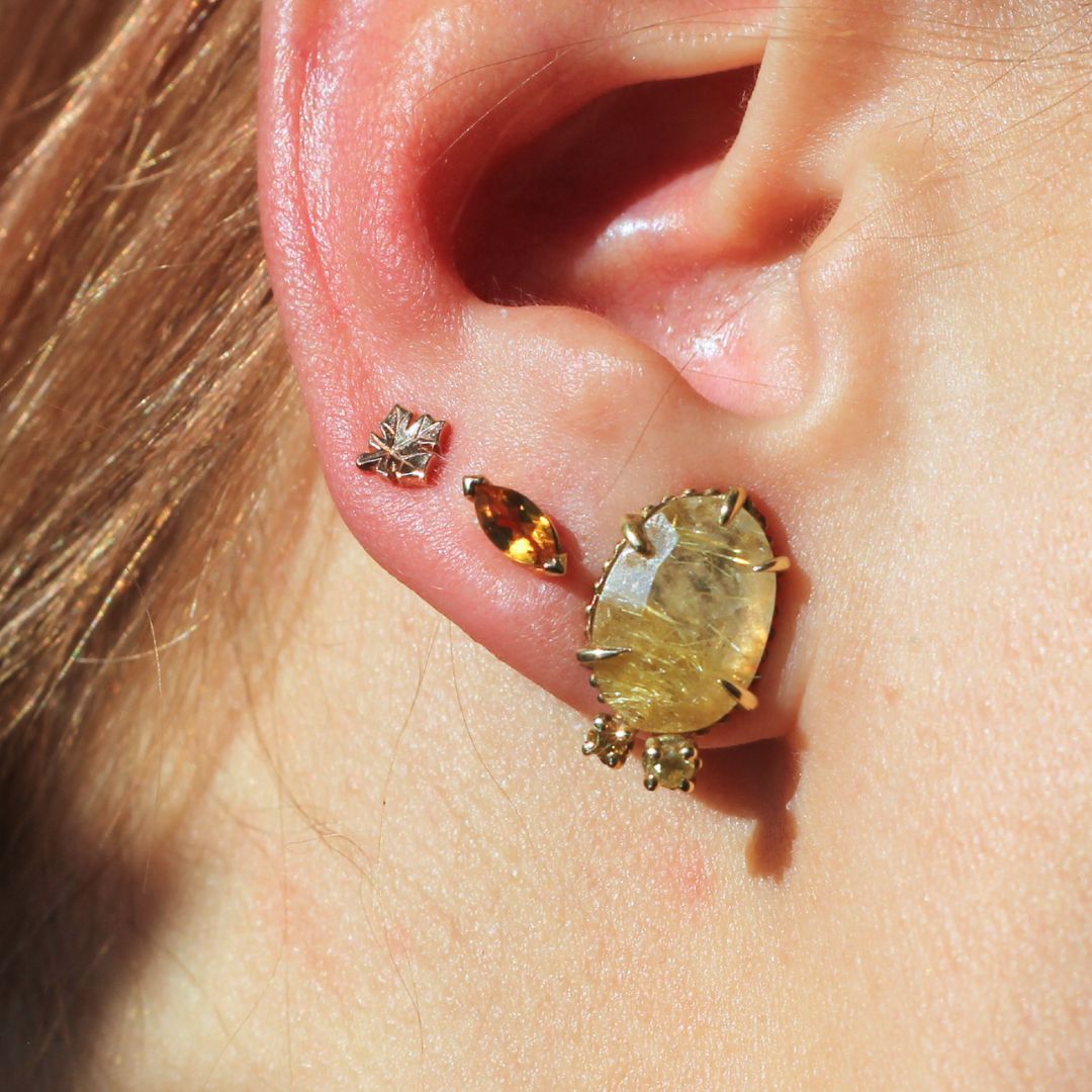 Citrine Studs