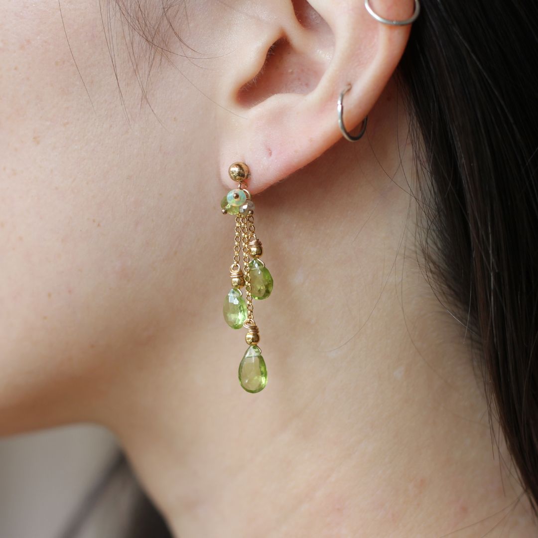 Peridot Drop Earrings