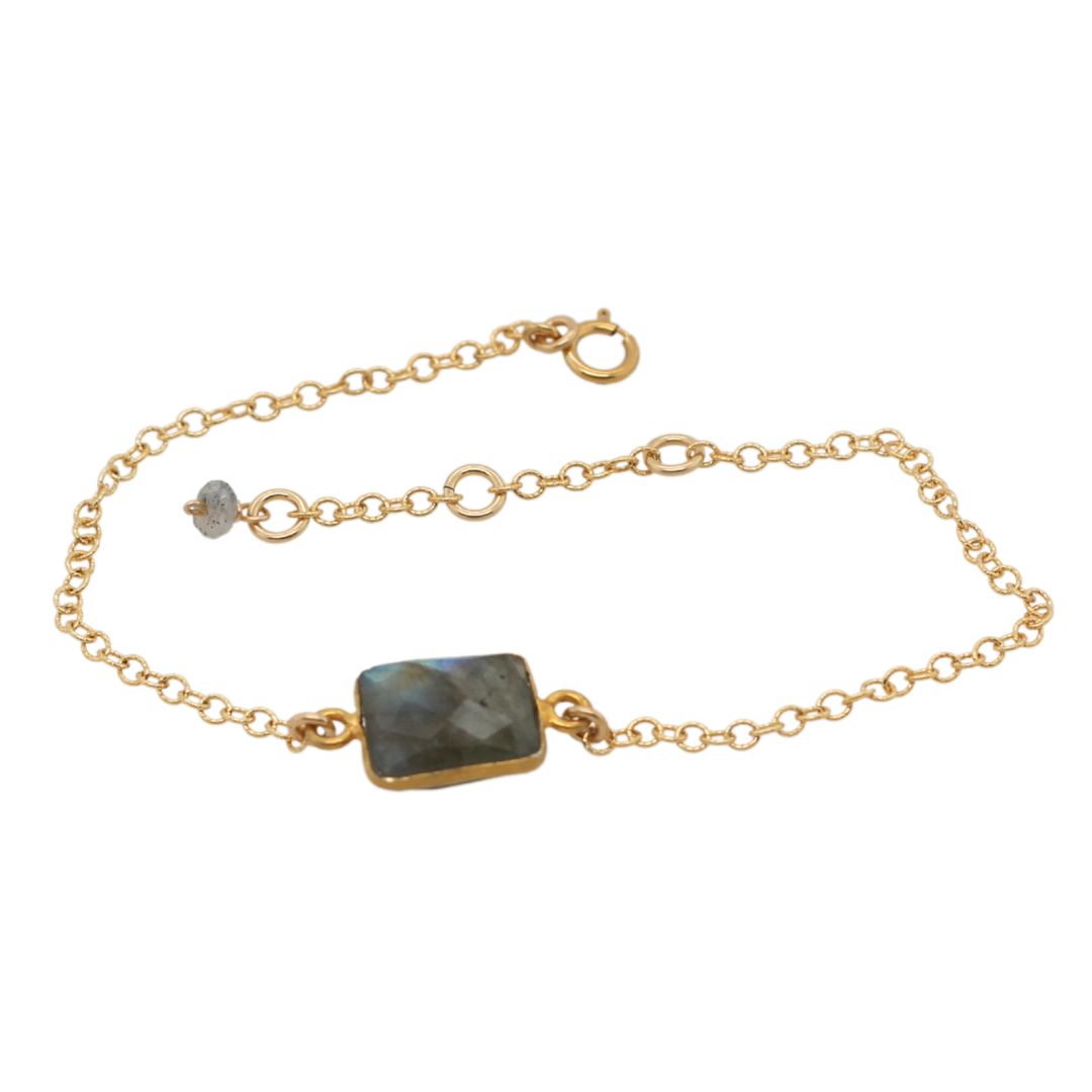 Gold-fill Labradorite Bracelet