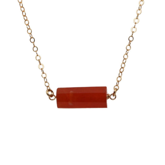 Carnelian Bar Necklace