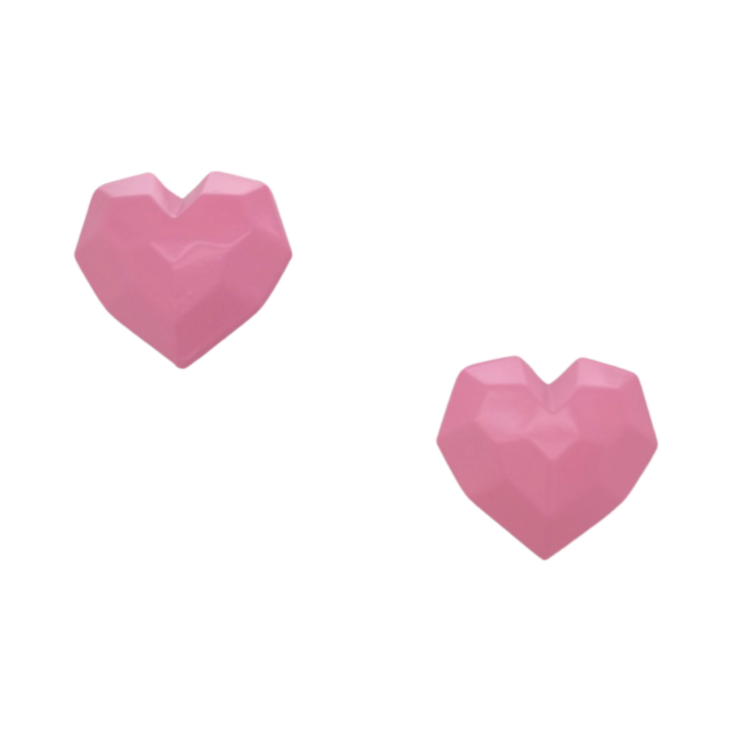 Geometric Heart Studs