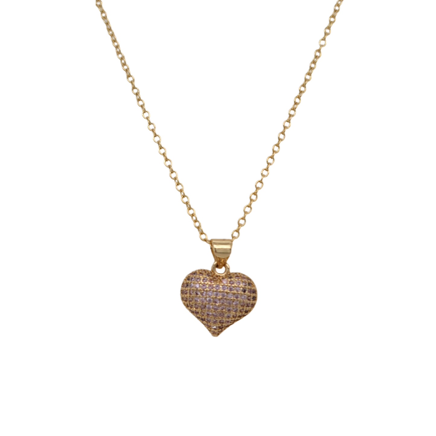 Pillow Heart Necklace