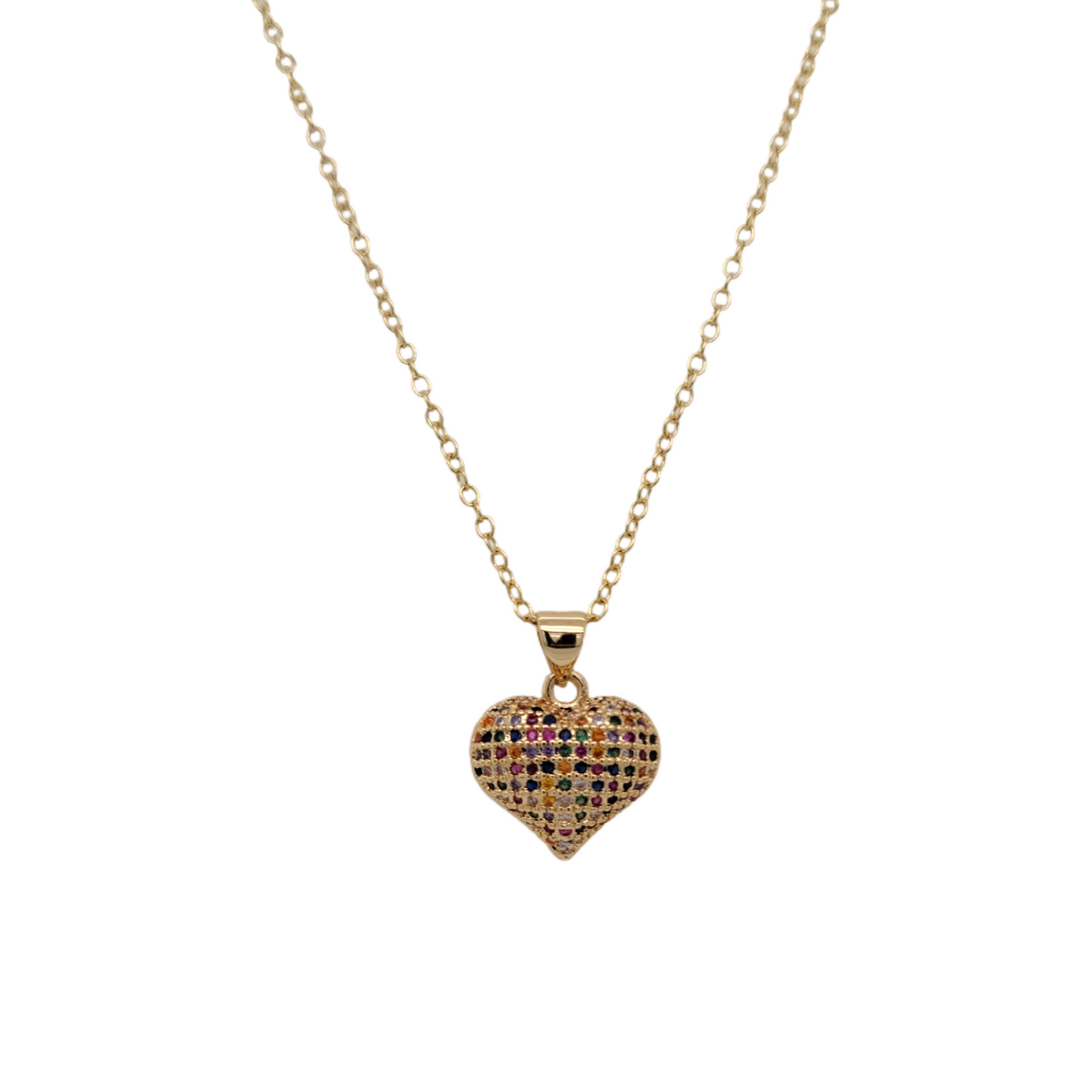 Pillow Heart Necklace