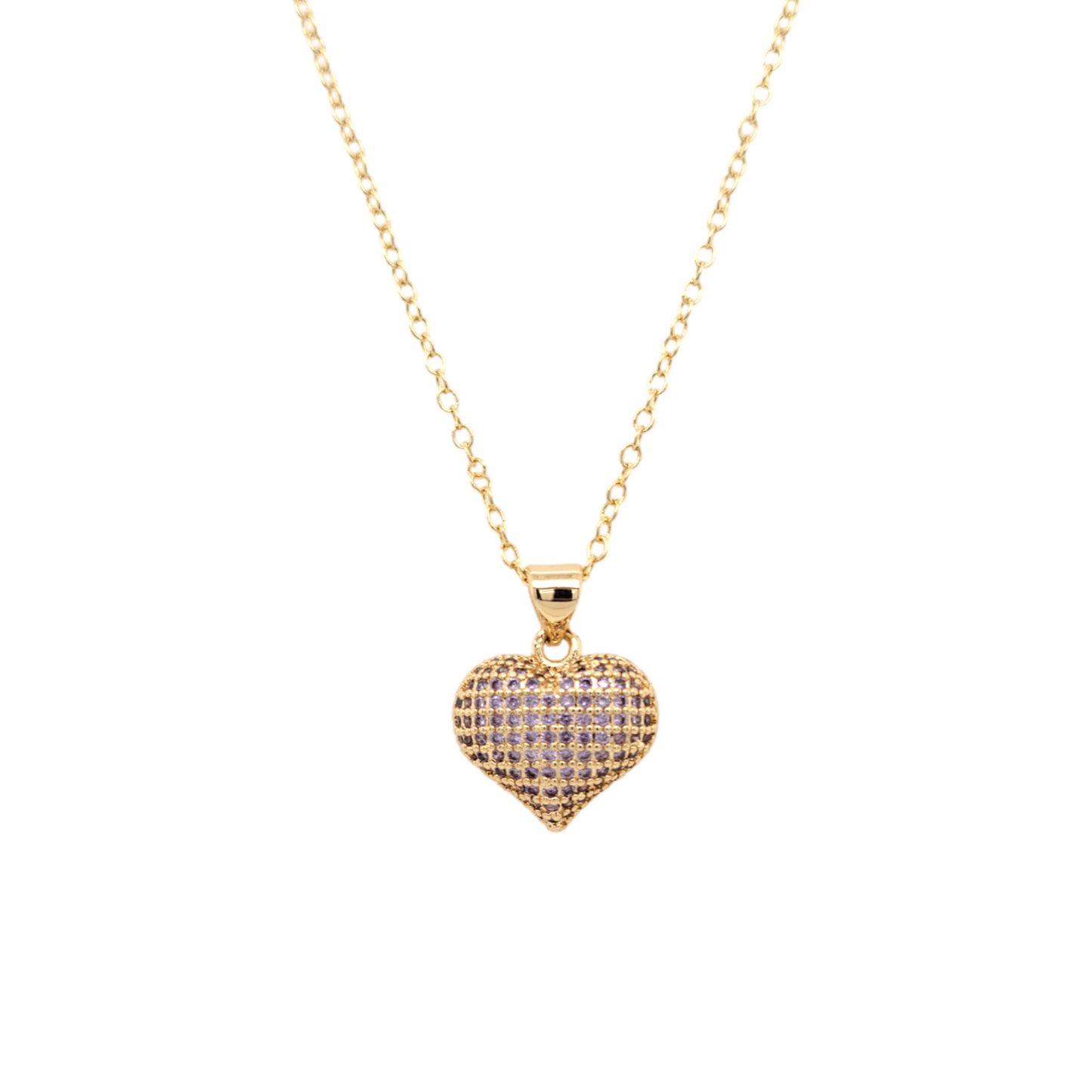 Pillow Heart Necklace