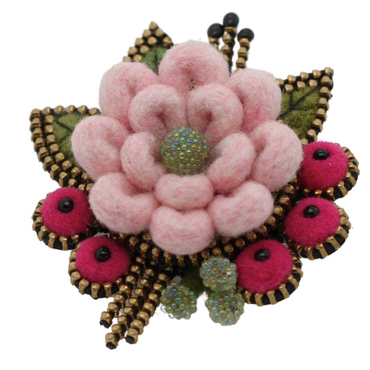 Fuzzy Bloom Brooch