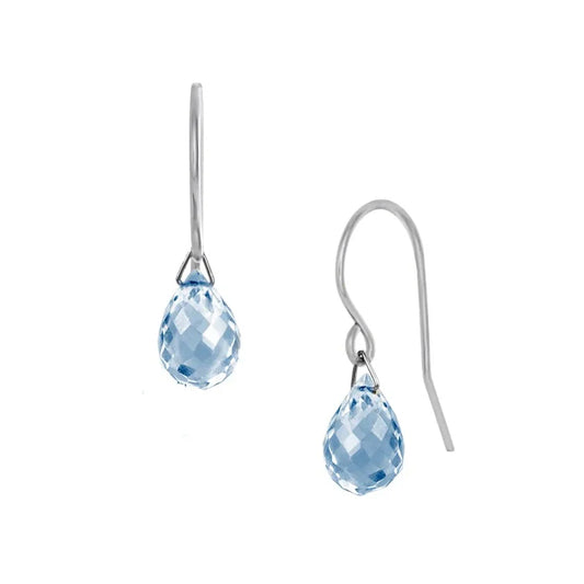 Blue Topaz Lantern Earrings