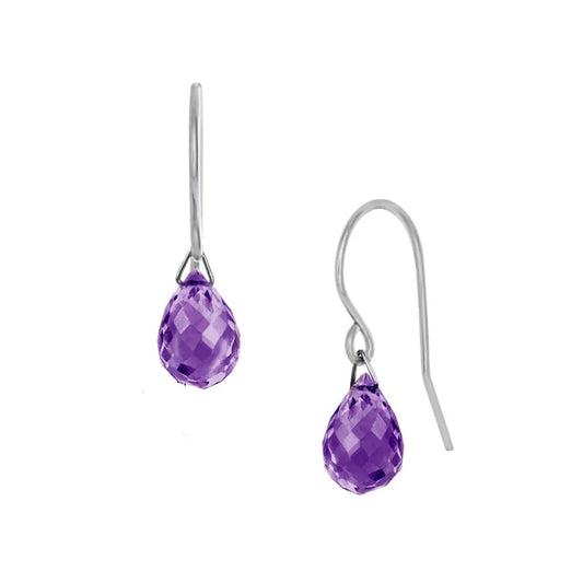 Lantern Amethyst Hook Earrings