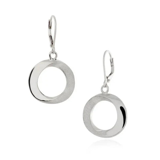 Infinity Circle Drop Earrings