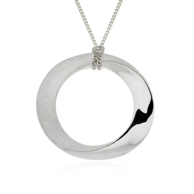 Grand Infinity Open Circle Necklace