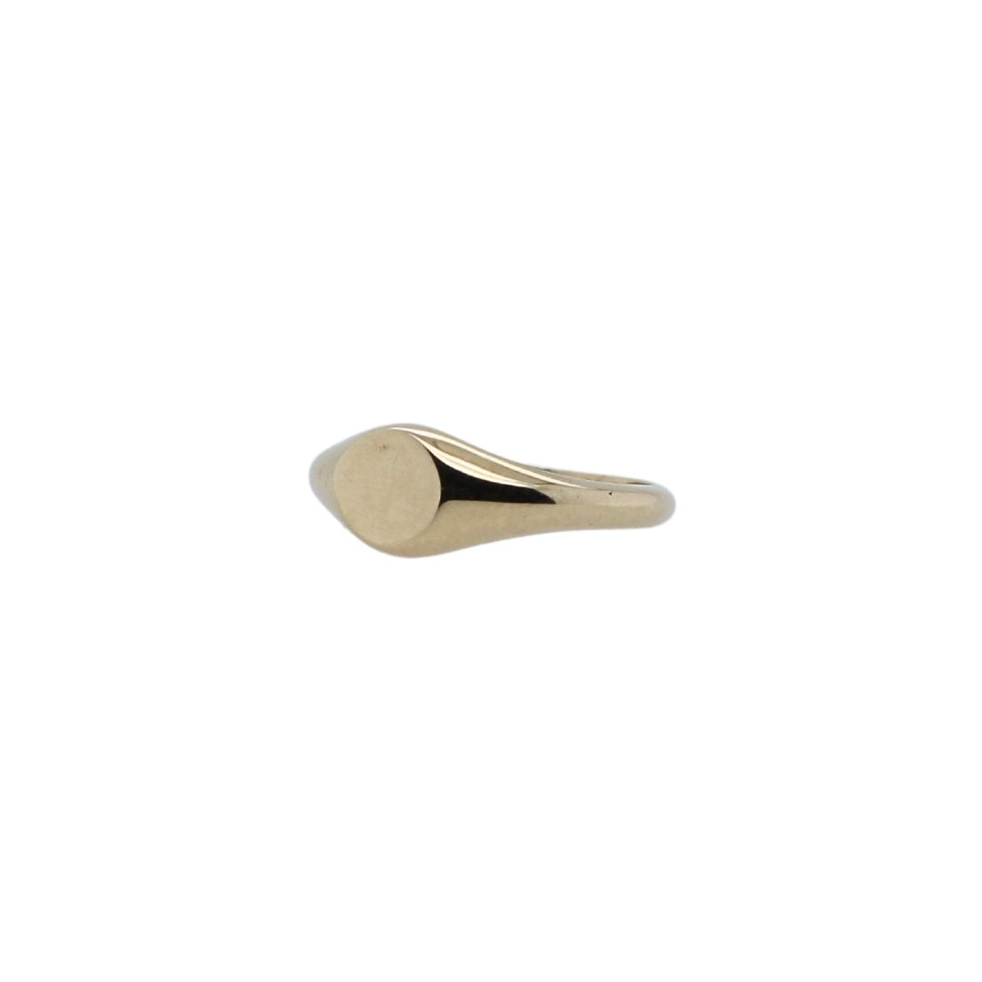 Oval Gold Signet Ring