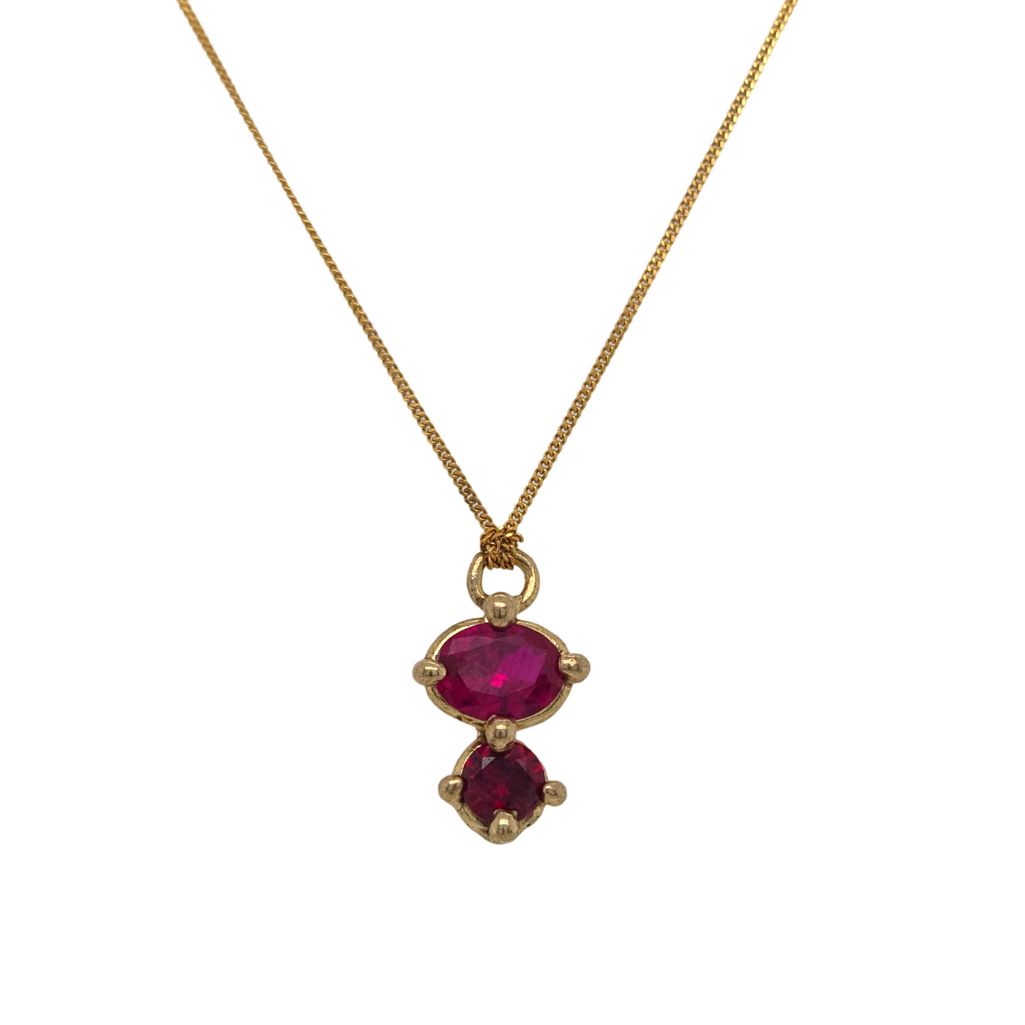 Red Cubic Zirconia Necklace