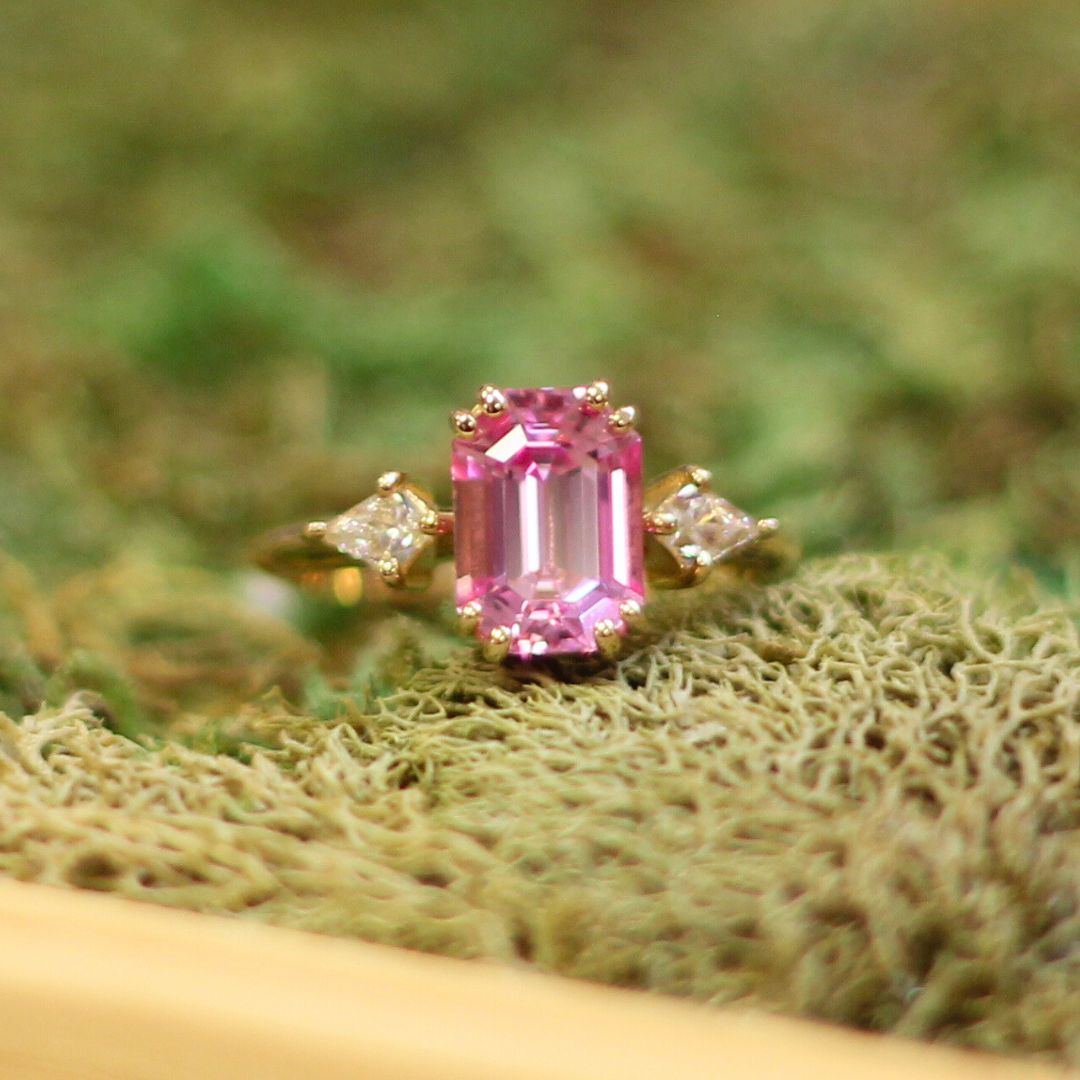 Isabella Rosa - Pink Sapphire Engagement Ring