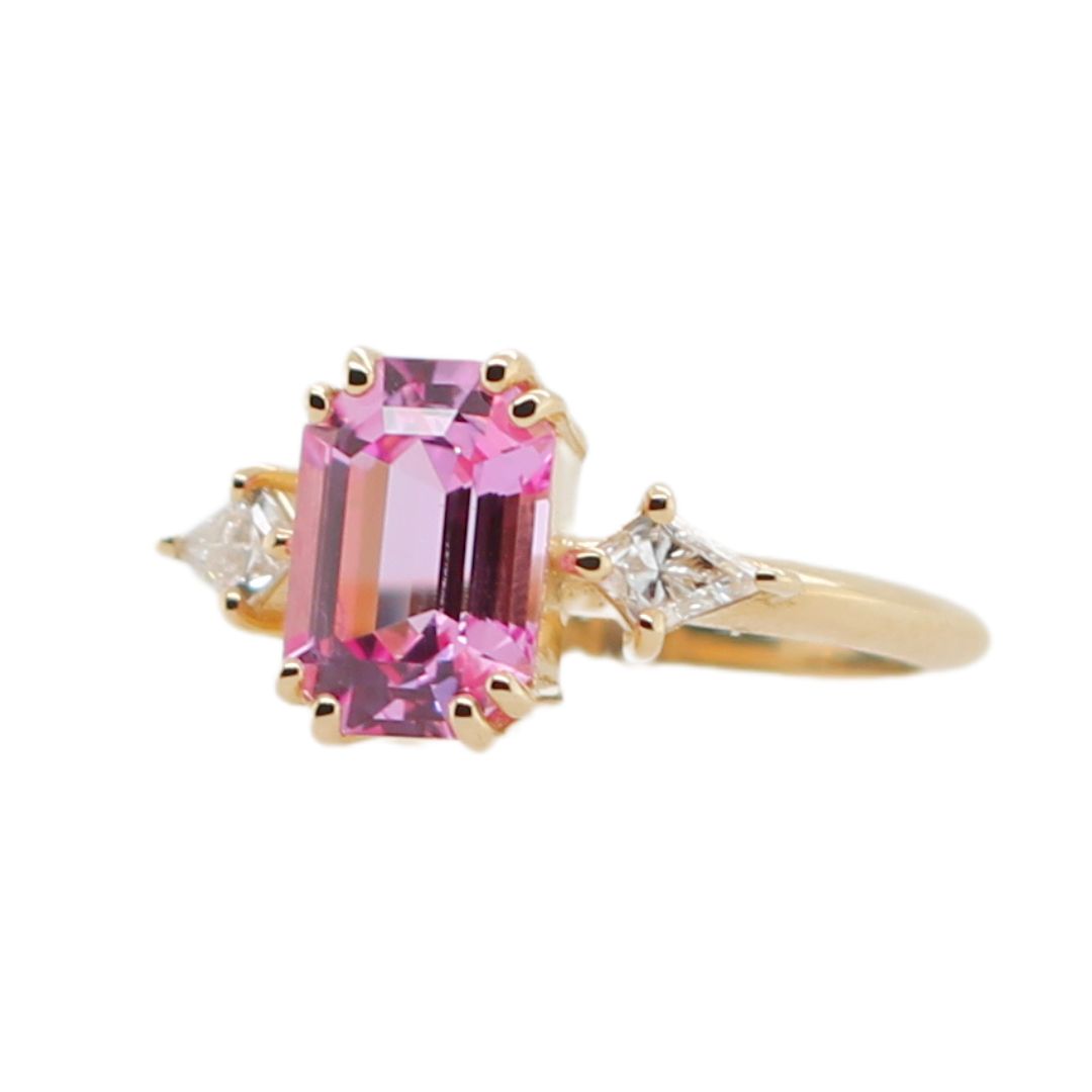 Isabella Rosa - Pink Sapphire Engagement Ring