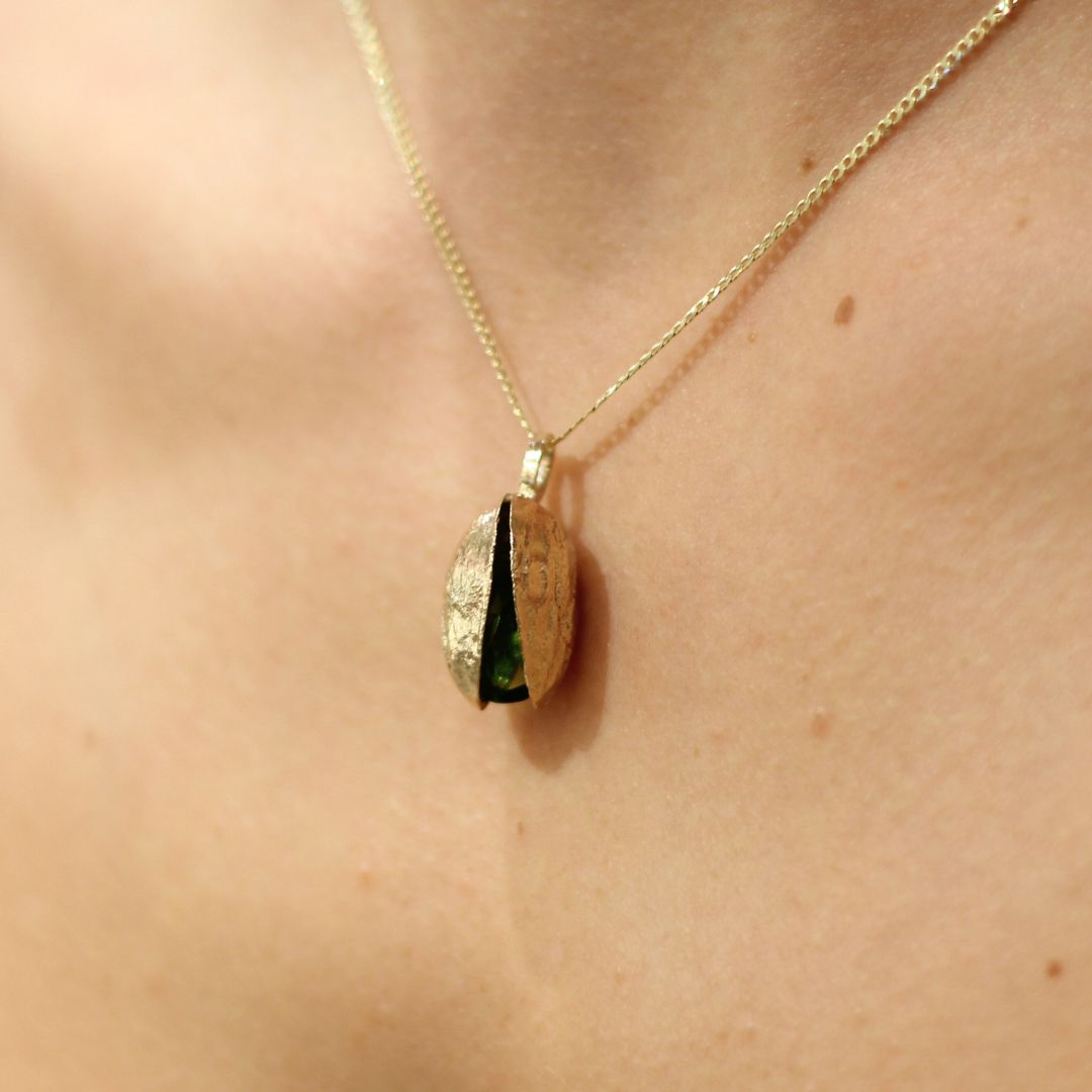 Pistachio - Gold Pistachio Necklace