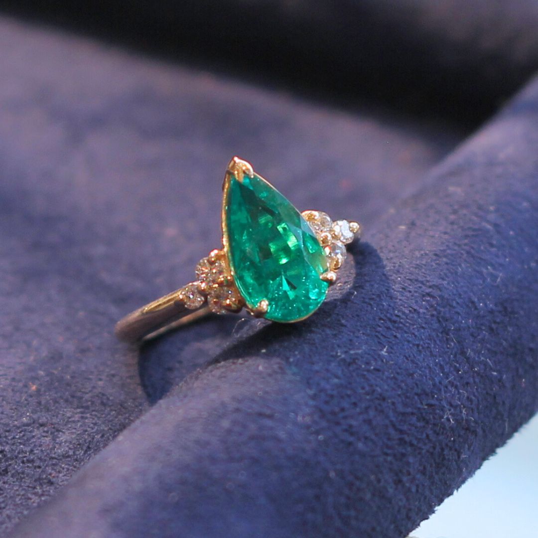 Pear Lab Emerald Ring