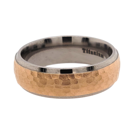 Titanium and Gold Anodized Band