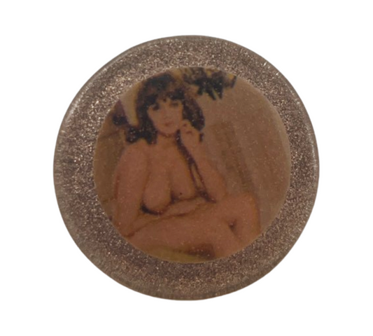 Brunette Nude Dancer Brooch