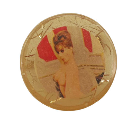 Redhead Nude Dancer Brooch